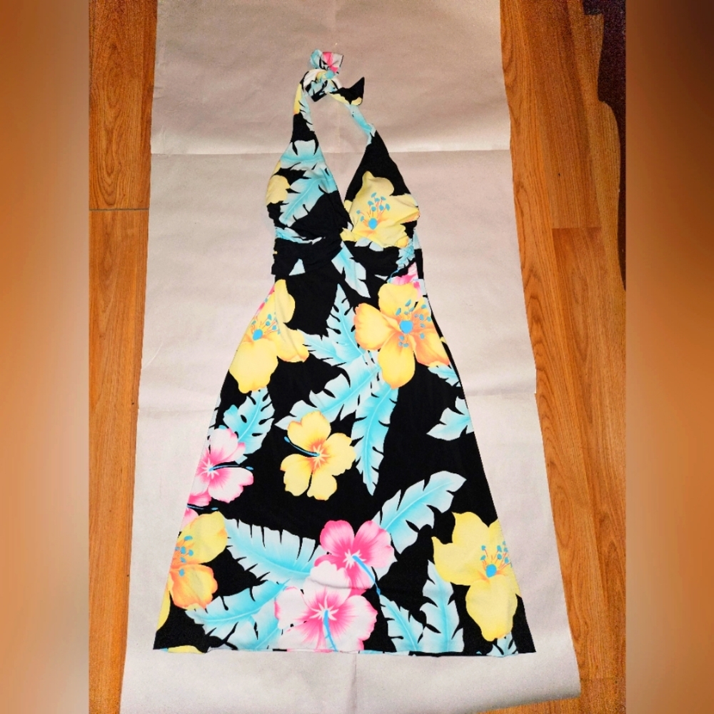 Flower print dress